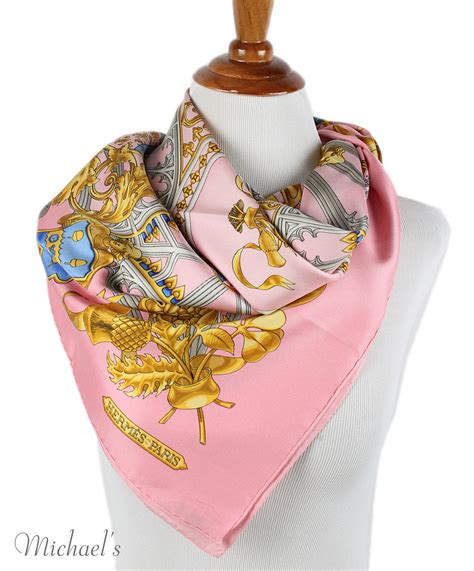 pink gray hermes print scarf|authentic hermes scarf label.